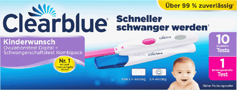 Clearblue Ovulationstest Digital + Schwangerschaftstest Kombipack