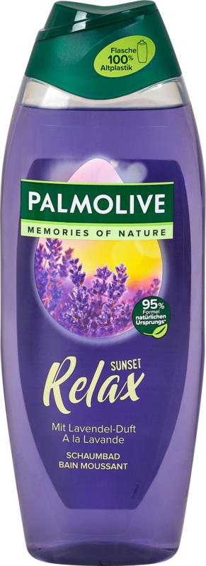 Palmolive Memories of Nature Sunset Relax Schaumbad mit Lavendel