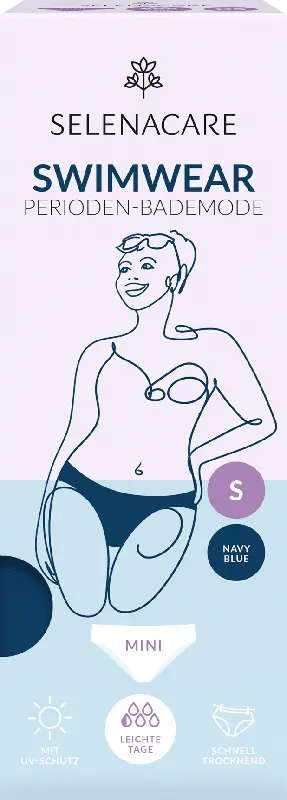 SELENACARE Swimwear Perioden-Bikinihose Mini Navy Blue, Gr. S