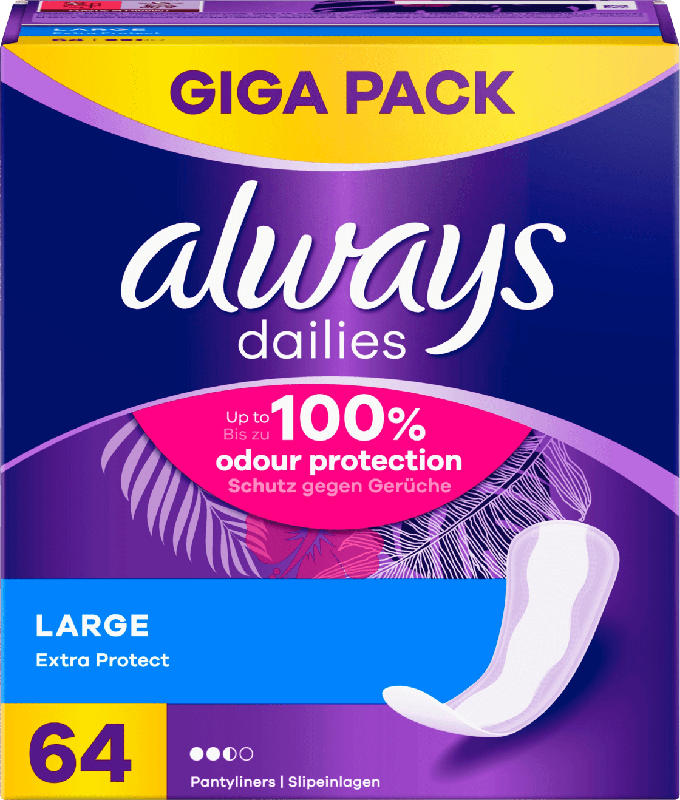 always dailies Slipeinlagen Extra Protect Large Giga Pack