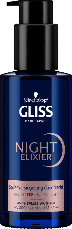 Schwarzkopf Gliss Kur Night Elixier Anti-Spliss Wunder