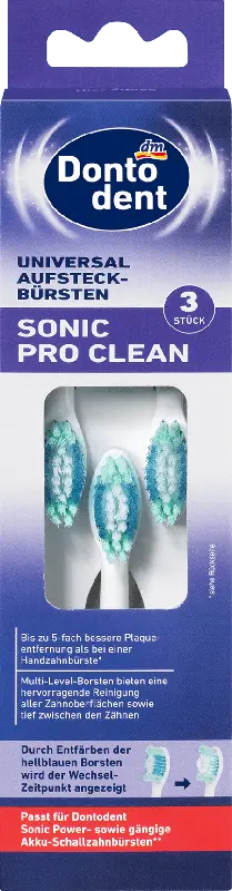 Dontodent Universal Aufsteckbürsten Sonic Pro Clean
