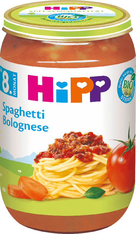 Hipp Menü Spaghetti Bolognese