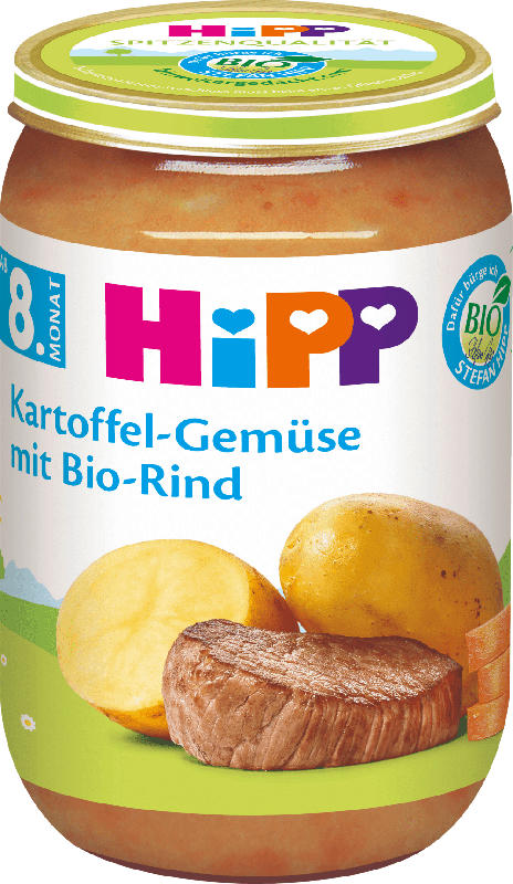 Hipp Menü Kartoffel-Gemüse mit Bio-Rind