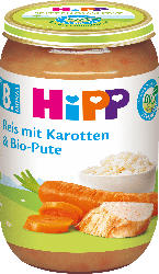 Hipp Menü Reis mit Karotten und Bio-Pute