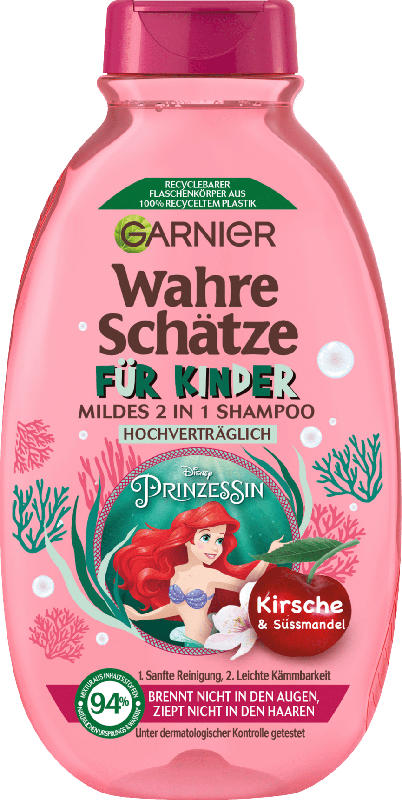 GARNIER 2in1 Mildes Shampoo für Kinder Kirsche & Süßmandel