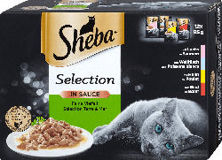 Sheba Selection Katzenfutter mit Lachs in Sauce Feine Vielfalt
