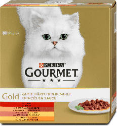 Purina Gourmet Gold Katzenfutter Zarte Häppchen in Sauce, 8 x 85 g