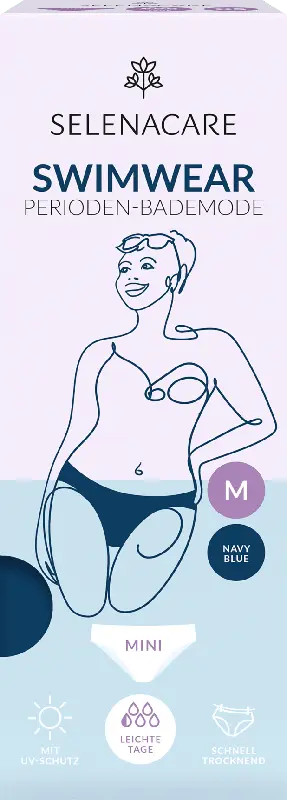 SELENACARE Swimwear Perioden-Bikinihose Mini Navy Blue, Gr. M