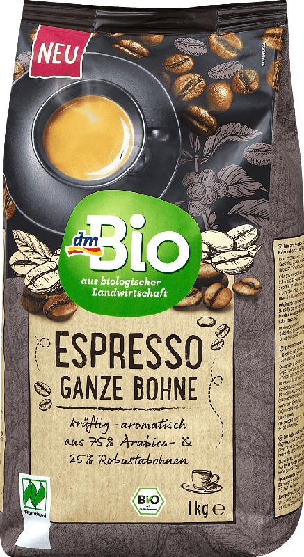 dmBio Espresso Ganze Bohne