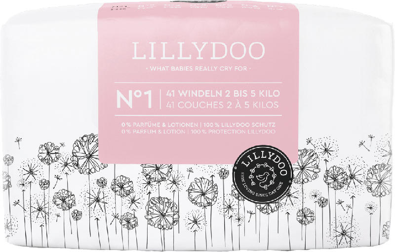 Lillydoo Windeln Gr. 1 (2-5 kg)