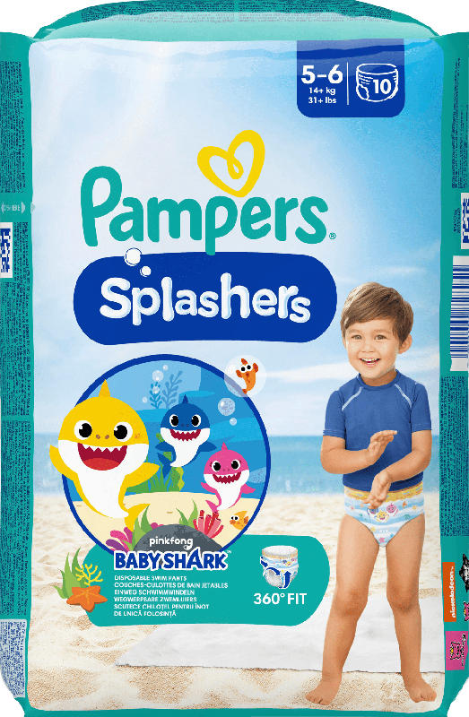 Pampers Splashers Schwimmwindeln Gr. 5-6 (14+ kg)