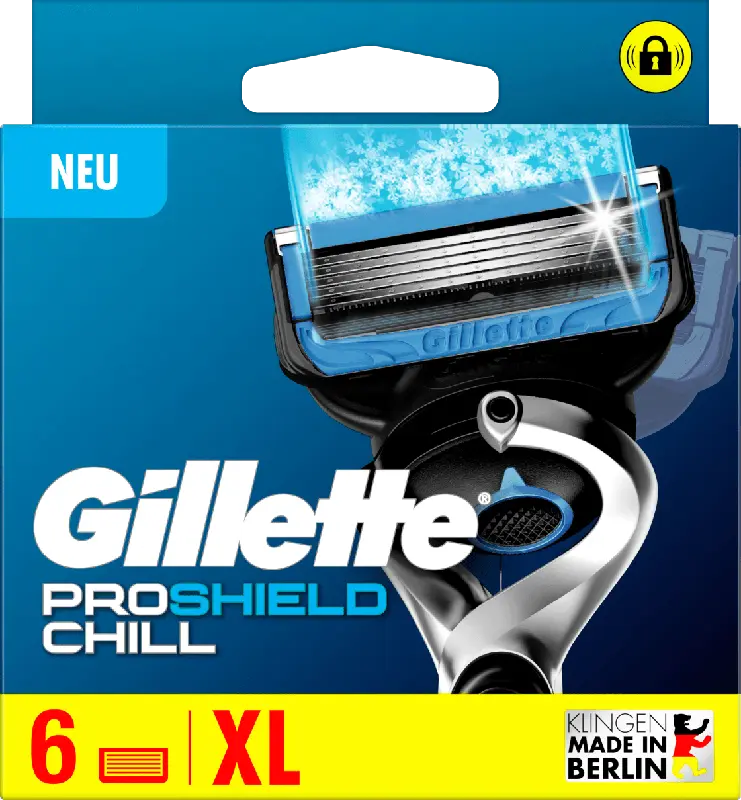 Gillette Fusion Proshield Chill Rasierklingen Vorteilspack XL