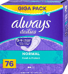 always dailies Fresh & Protect Slipeinlagen Normal Giga Pack
