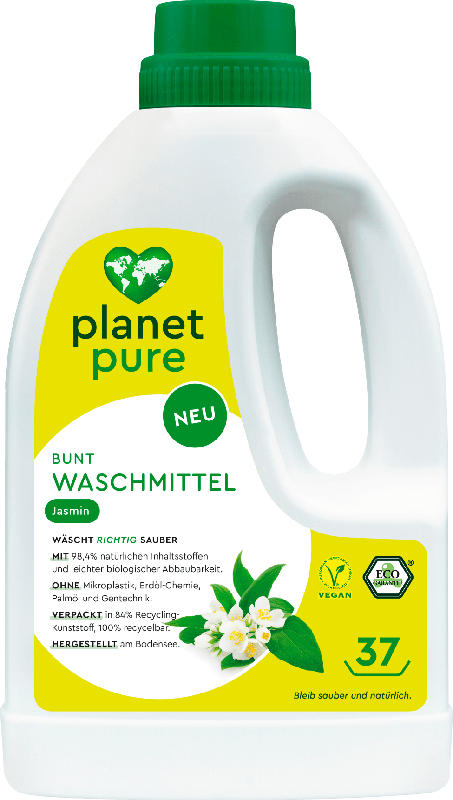 Planet Pure Bunt Waschmittel Jasmin