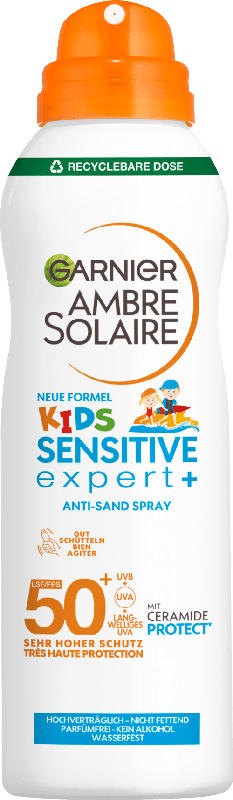Garnier Ambre Solaire Ambre Kids Sensitive+ Anti Sand Spray, LSF 50+
