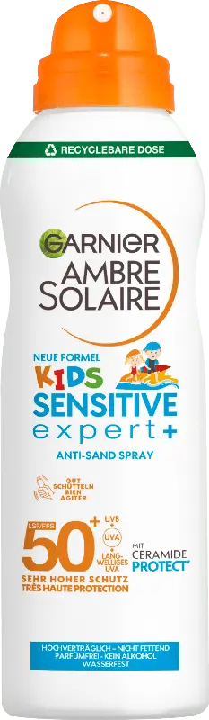 Garnier Ambre Solaire Ambre Kids Sensitive+ Anti Sand Spray, LSF 50+