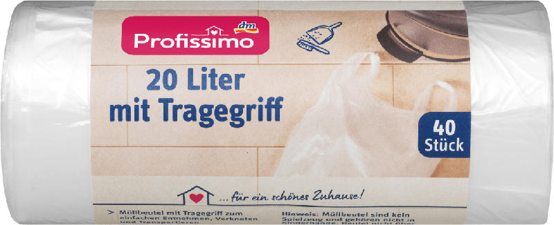 Profissimo Tragegriff-Müllbeutel 20 Liter