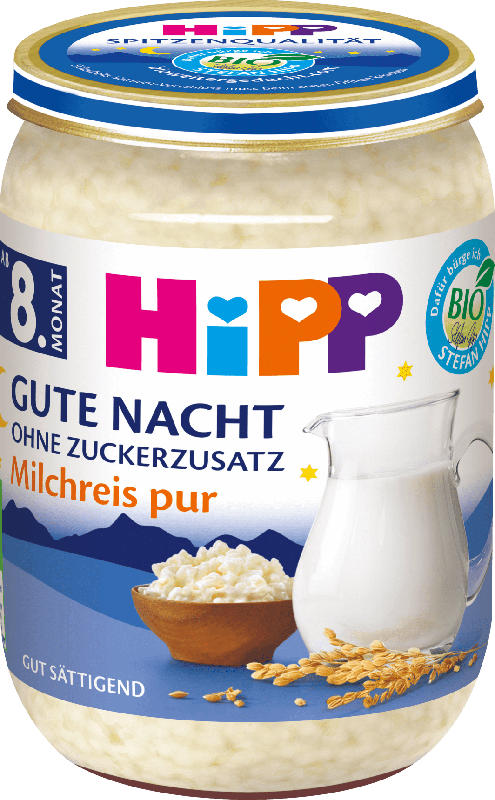 Hipp Gute Nacht Babybrei Milchreis pur