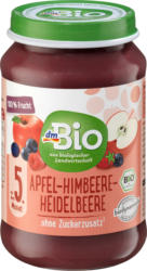 dmBio Fruchtbrei Apfel-Himbeere-Heidelbeere