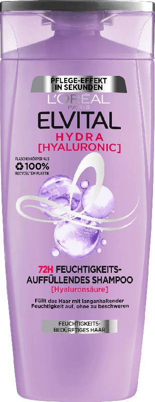 L'ORÉAL PARiS ELVITAL Hydra Hyaluronic 72H feuchtigkeitsauffüllendes Shampoo