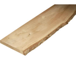 Massivholzbrett Eiche beidseitig unbesäumt mit Baumkante 22x150-250x2800-3100 mm