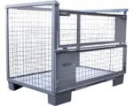 Hornbach Euro-Gitterbox Stahl nach UIC Norm 435-3 mit 2 Klappen und 2 Beschriftungstafeln