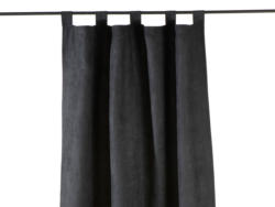 Vorhang MILANO 110x240cm pfote / kräuselband abdunkelnd schwarz