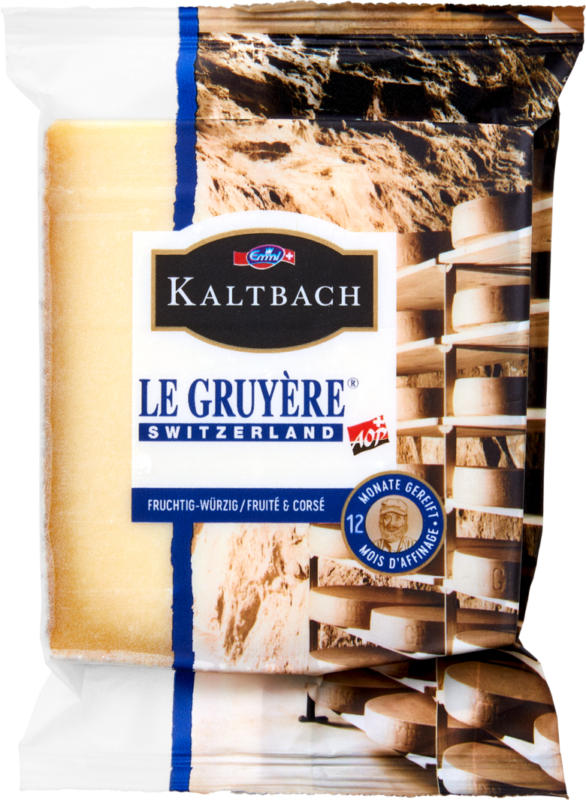 Fromage Le Gruyère AOP Kaltbach Emmi, 250 g