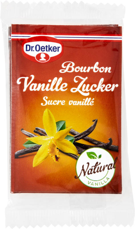 Sucre vanillé Bourbon Dr. Oetker, 3 x 8 g