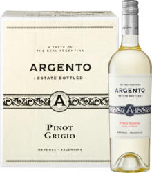Argento Estate Bottled Pinot Grigio, Argentine, Mendoza, 2022, 6 x 75 cl