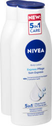Soin Express Body Lotion 5 in 1 Care Nivea, 2 x 400 ml
