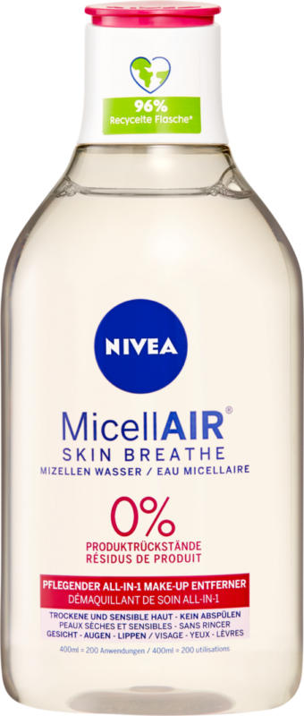 Nivea Mizellenwasser MicellAir All in 1, 400 ml