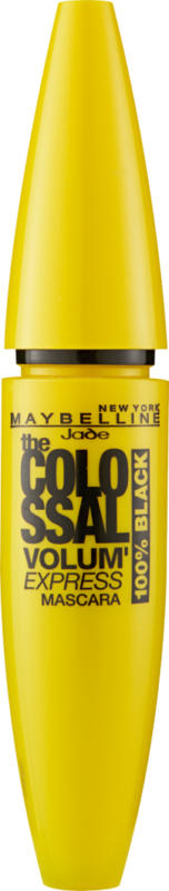 Maybelline NY Mascara, The Colossal Volume Express 100% Black, 1 pezzo