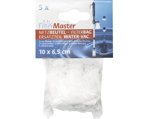 Filternetzbeutel AquaParts Water Vac 10 x 6,5 cm 5 Stück