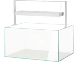 Aquarium AQUAEL UltraScape 90 mit LED Beleuchtung ca. 243 l OPTI-Glas, Weißglas, ohne Unterschrank snow
