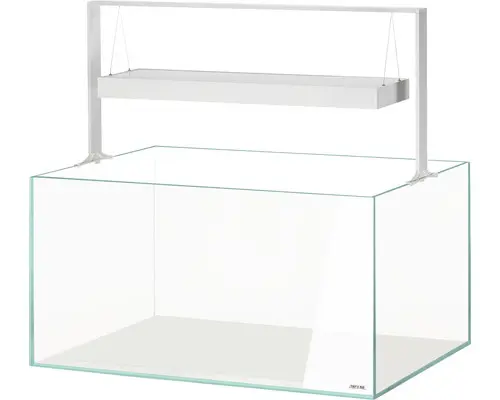 Aquarium AQUAEL UltraScape 90 mit LED Beleuchtung ca. 243 l OPTI-Glas, Weißglas, ohne Unterschrank snow
