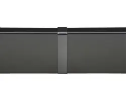Verbinder für Pertura Pontos Glasgeländer schwarz 30x106 mm