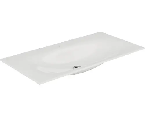 Möbelwaschbecken Keuco Edition 11 105,5x53,8 cm glänzend mit Ablaufgarnitur