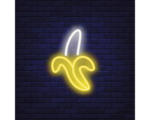 Hornbach Glasbild Neon Banana 20x20 cm