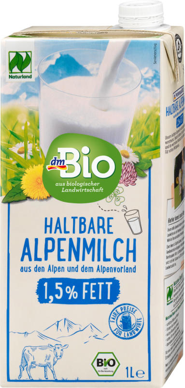 dmBio haltbare Alpenmilch 1,5%