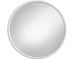 Rahmenspiegel Amirro Kuba Ø 40 weiß