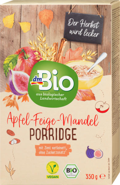 dmBio Apfel Feige Mandel Porridge