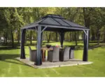 Hornbach Pavillon SOJAG Mykonos 10x12 inkl. Moskitonetz 299 x 364 cm grau