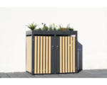 Hornbach Mülltonnenbox WESTMANN - 134 x 84 x 125 cm silber