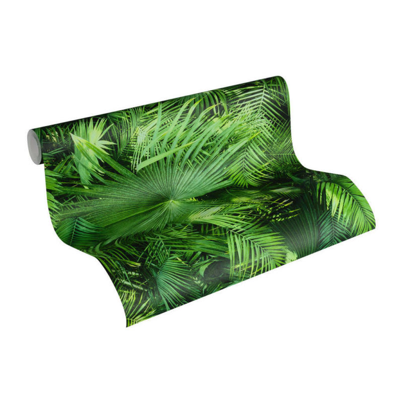 Vliestapete Palmen grün B/L: ca. 53x1005 cm