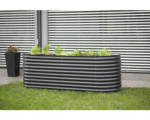 Hornbach Hochbeet klassisch WESTMANN oval 240 x 80 x 82 cm grau