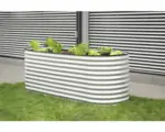 Hornbach Hochbeet klassisch WESTMANN oval 240 x 80 x 82 cm silber