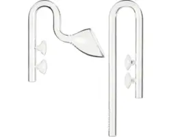 Aquarium Zubehör Glas Ein-/Auslass AMAZING AQUA Set Lily 16/22 mm transparent