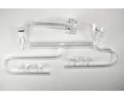 Aquarium Zubehör Glas Ein-/Auslass AMAZING AQUA Lily + Skimmer 12/16 mm transparent